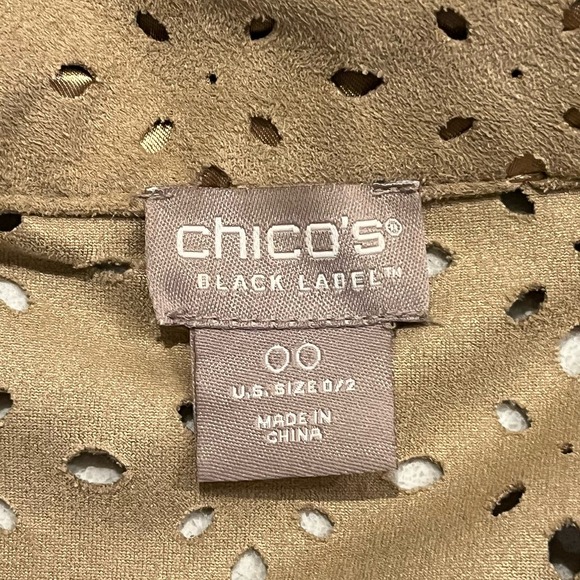 Chico's Black Label Jacket‎ Coat Size 00 Safari Jacket Camel Size XXS / 00 - Picture 5 of 8